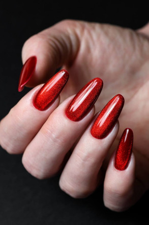 ALTA NIVELO   #342 КРОВАВАЯ МЭРИ   10мл   Гель-лак кошачий глаз