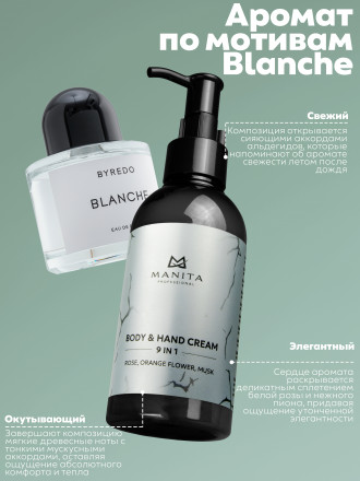 MANITA   Body&amp;Hand Cream ROSE,ORANGE FLOWER,MUSK   150мл   Крем для рук и тела