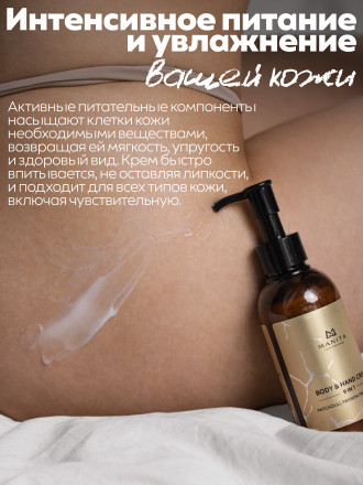 MANITA   Body&amp;Hand Cream PATCHOULI,PASSION FRUIT,SANDAL   150мл   Крем для рук и тела