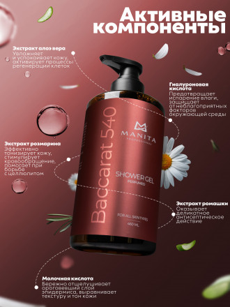 MANITA   Gel BACCARAT 540   460мл   Гель для душа парфюмированный
